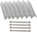 MixRBBQ Stainless Steel 7-Pack Heat Plates and 4-Pack Burner BBQ Replacement by MixRBBQ