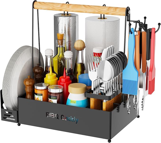 Grill Caddy, BBQ for Outdoor Grill by GUIBUKEYAN