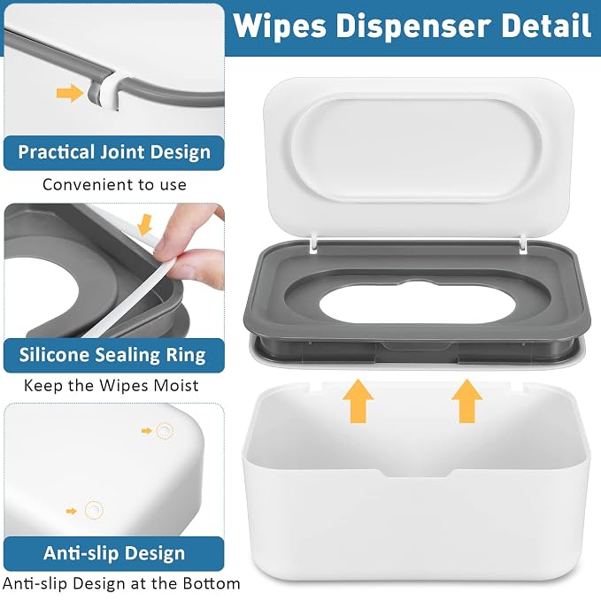 6 Pack Baby Wipes Dispenser Wipe Holder - Image 3