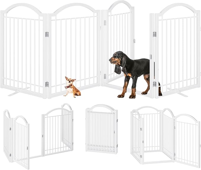 BHG Metal No-Assembly Freestanding Dog Gate - Image 3