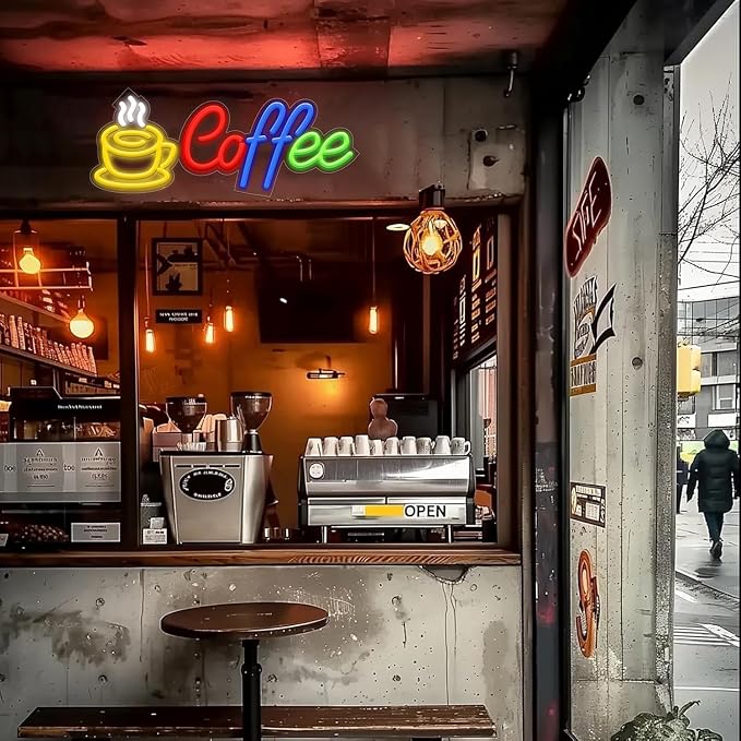 Coffee Neon Signs for Wall Decor, Neon Lights for Coffee Shop Led Business - Image 7