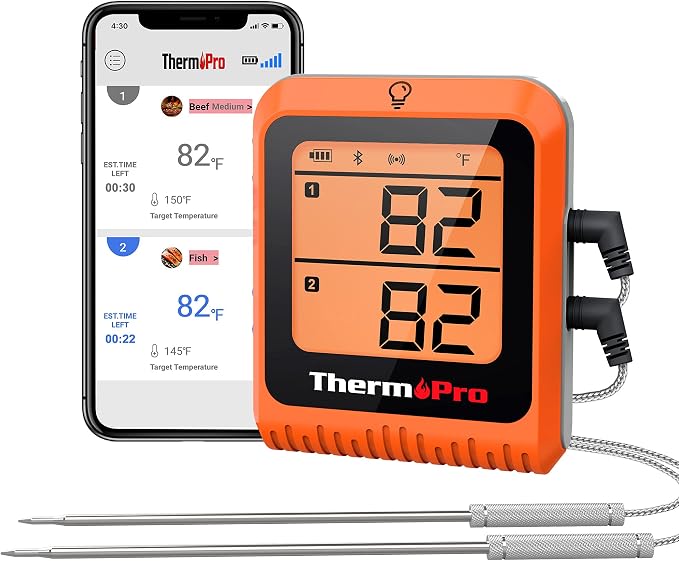 ThermoPro 650 ft Wireless Meat Thermometer Digital by ThermoPro