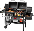 2-Burner Gas and Charcoal Combo Grill by GrillsHouse
