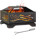 32Inch Square-Shaped Fire Pit, Outdoor Fire Pits by OutdoorFirePit