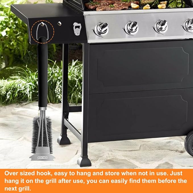 POLIGO Safe Grill Brush and Scraper - Image 5