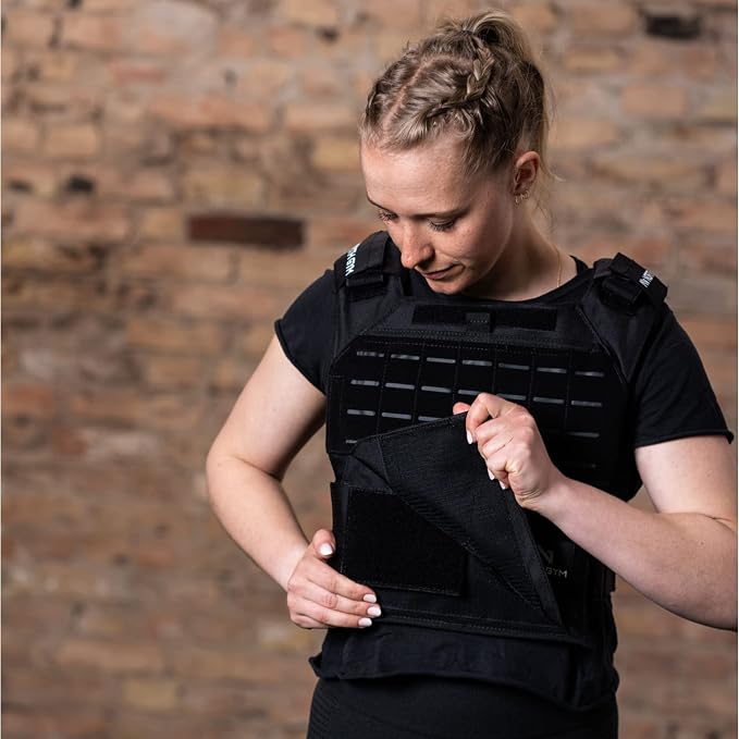 Northgym Adjustable Weighted Vest/Incl. 3D Weight Plates in 14lbs / 20lbs/ - Image 4