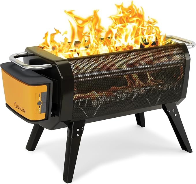 BioLite FirePit+ Smokeless Fire Pit and Grill, Charcoal and Wood Burn by BioLite