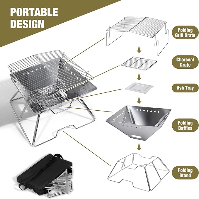 Lineslife Foldable Fire Pit - Image 5