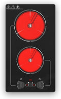 Electric Cooktop, 110V 2100W Stove top, 9 Power Levels, Kids Lock & Timer by GIHETKUT