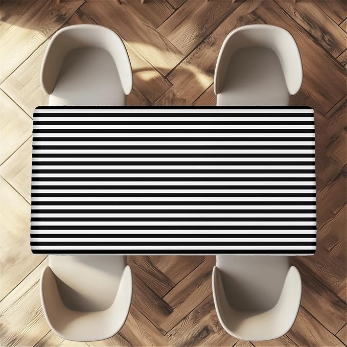 Rectangle Table Cloth Cover Waterproof Elastic Fitted Polyester Fitted - Image 5