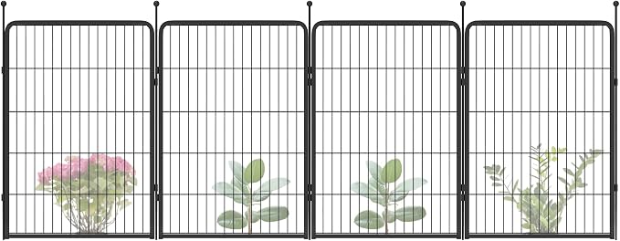 FXW Garden Fence Outdoor for The Yard – 40in x 9.1ft Heavy Duty Metal Animal by FXW