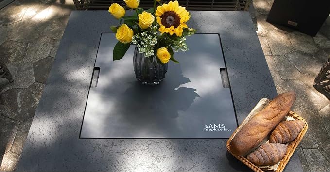 AMS Fireplace | Powder Coated Fire Pit Burner Lid - Image 4