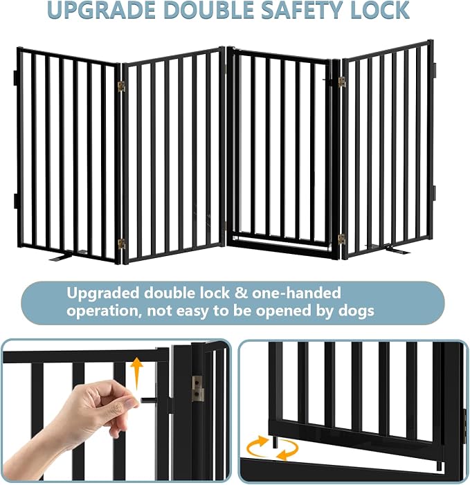 Full Metal Freestanding Dog Gates - Image 6