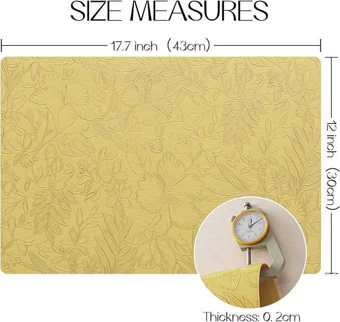 Romanstile Vinyl Placemats Set of 8-12 X 18 Inch - Image 7