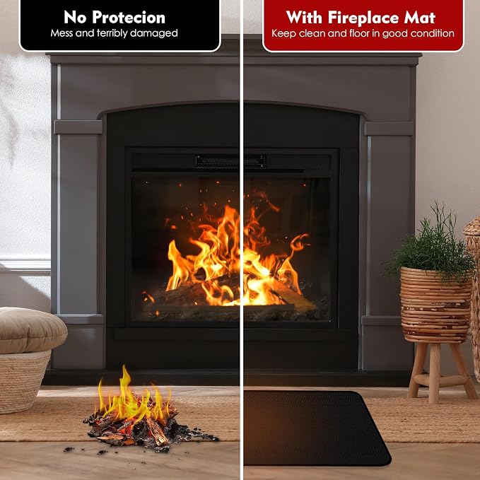 60×42 Inch Under Grill Mats for Outdoor Grill, Hearth Rugs for Fireplaces Fire - Image 2