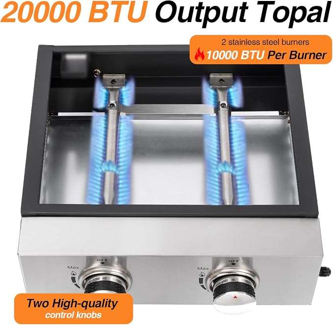 Portable Tabletop Gas Griddle Grill - Image 5