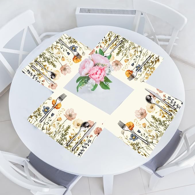 Flower Placemats Set of 4 - Image 7