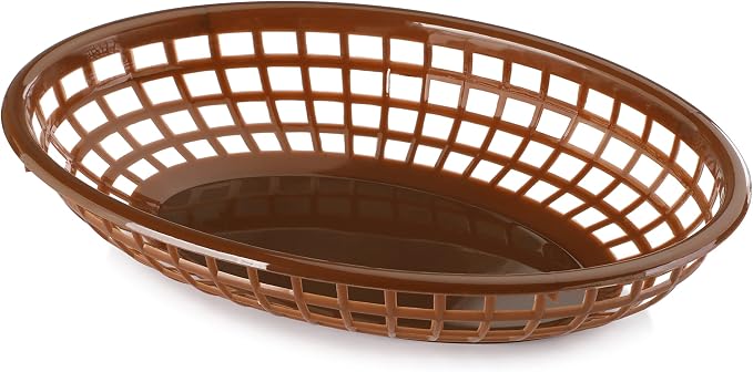 New Star Foodservice 44102 Fast Food Baskets, 9 1/4-Inch x 6-Inch Oval - Image 2
