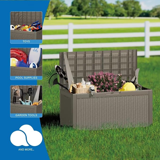 100 Gallon Patio Storage Bench - Image 7
