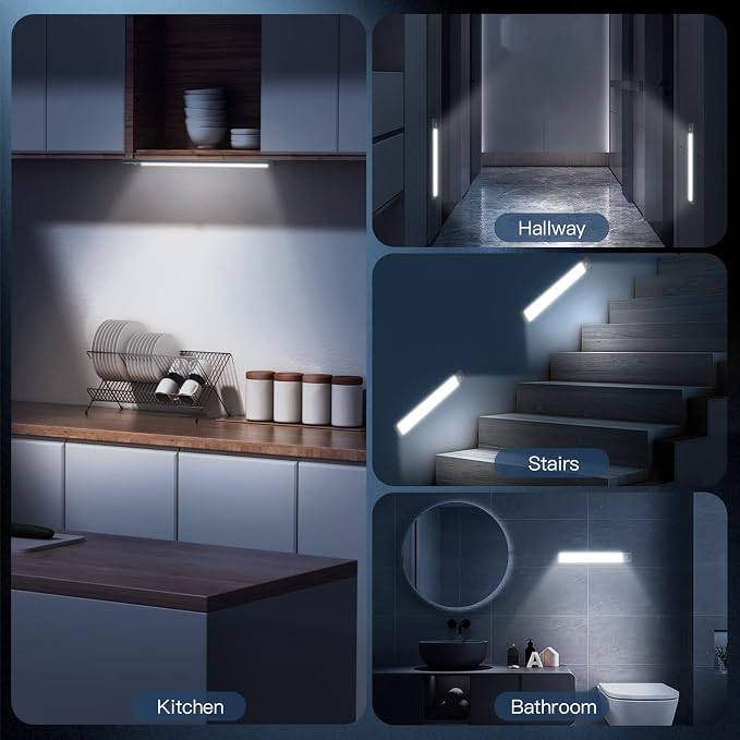 10inch Under Cabinet Lighting, 2 Pack Rechargeable Motion Sensor Light Indoor - Image 7