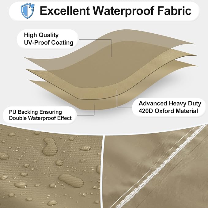 OutdoorLines Outdoor Waterproof Patio Table Furniture Set Covers - Image 3
