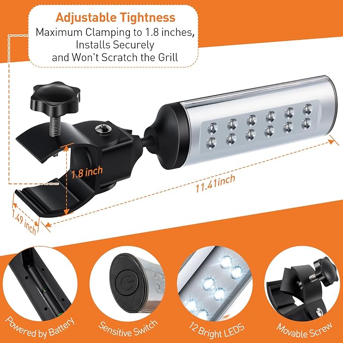 Meonum 2 Pack BBQ Grill Light Compatible - Image 2