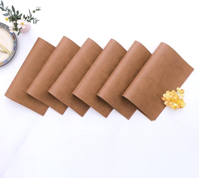 Homaxy Faux Leather Heat Resistant Placemats - Image 7