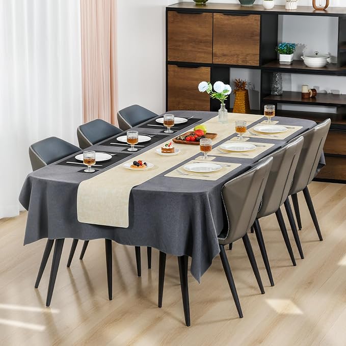 Myir JUN Dual Sided Placemats, Faux Leather Set of 4 - Image 3