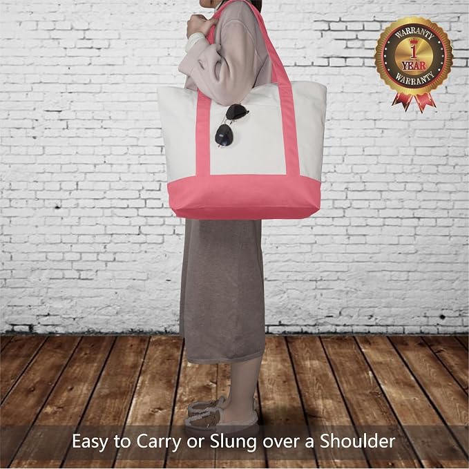 TOPDesign 6-Pack Canvas Tote Bags - Image 2