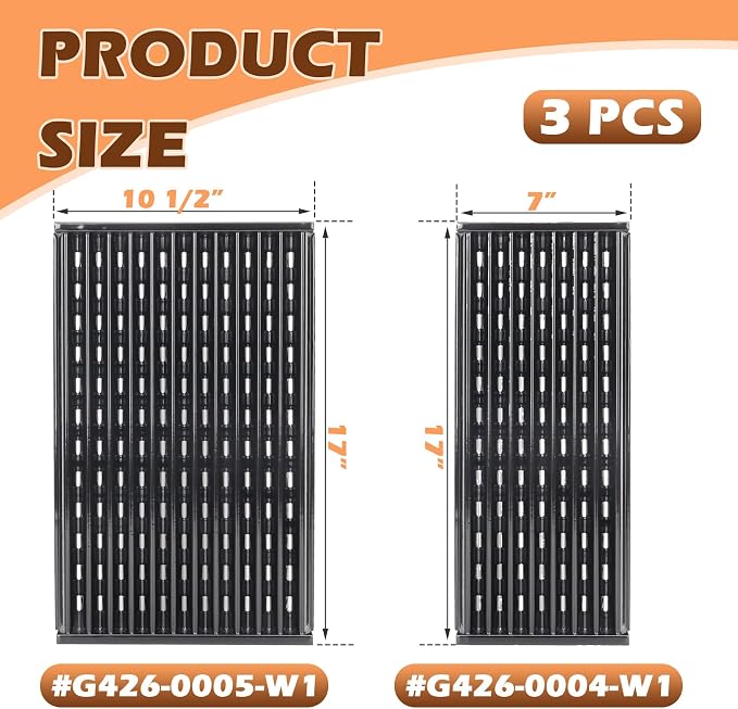 17" Infrared Grill Grates for Charbroil Performance 4 Burner 463365021 - Image 2
