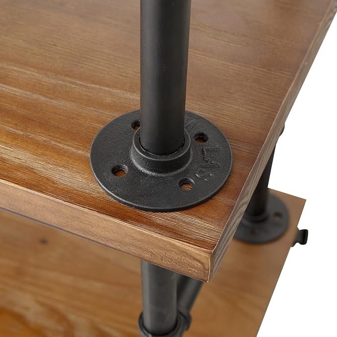 Industrial Pipe Bar Carts/Serving Carts/Kitchen Carts/Wine Rack Carts on Wheels - Image 9