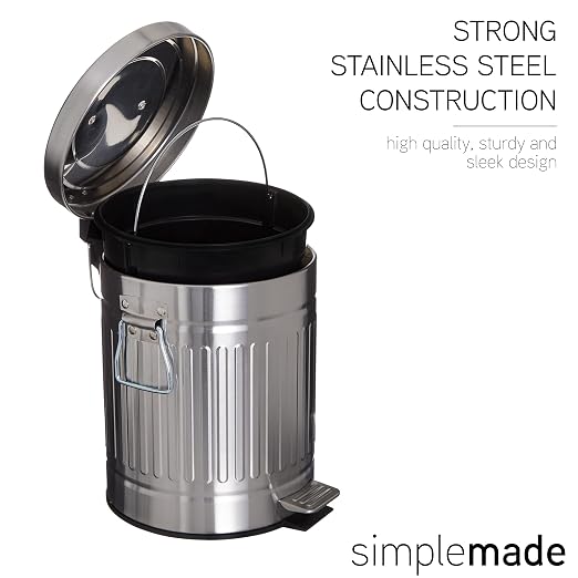 SIMPLEMADE Round Step Trash Can - Image 3