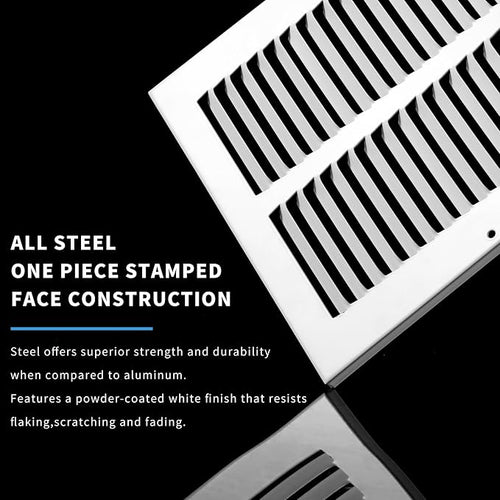 12x12 Return Air Grille, Air Return Vent Cover, Flat Vent Cover, Rejillas De - Image 2