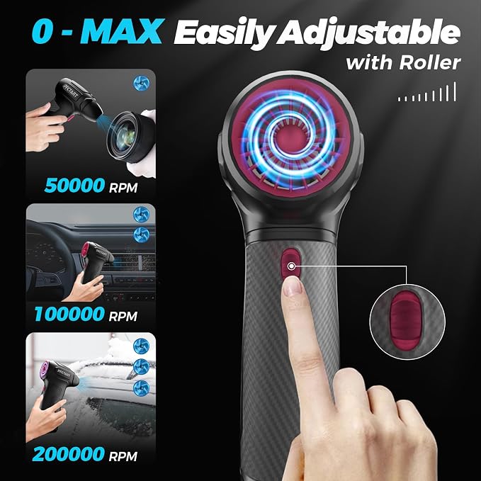 Compress Air Duster, 200000RPM Electric Air Duster - Image 6