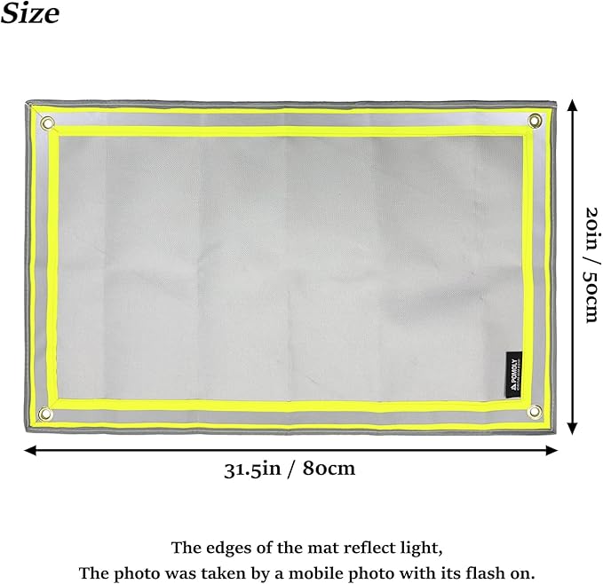 POMOLY Fire Pit Mat, Fireproof Mat Visible at Night-Great - Image 3
