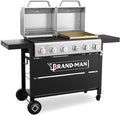 Brand-Man Griddle Grill Combo 6-Burner, 2 in 1 Versatile Propane Gas Grill and by Brand-ManGrills