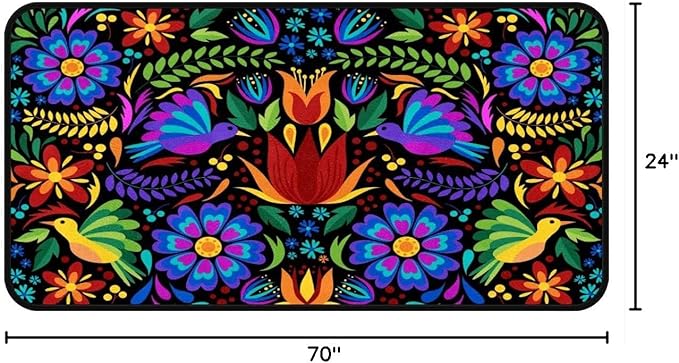 Floral Mexican Birds Doormat Area Rugs Floor Mat - Image 2
