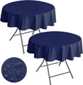 Nasitos 2 Pack Round Vinyl Tablecloth by Nasitoshomedecor