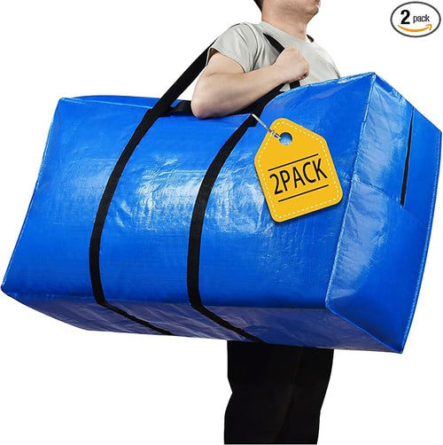 155 Gallon Extra Large Storage Bags, Zippered Outdoor Cushion Furniture Storage by HAPPY+CHEERS