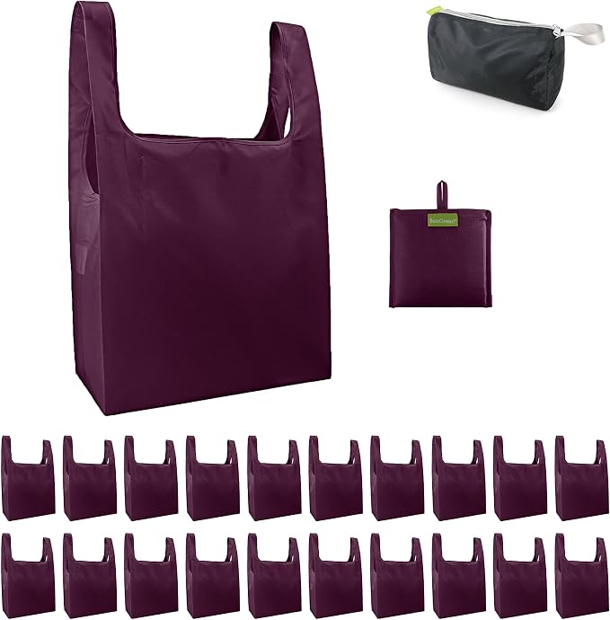 BeeGreen Burgundy Reusable Shopping Bags Wholesale Wine Red Reusable Grocery by BeeGreen