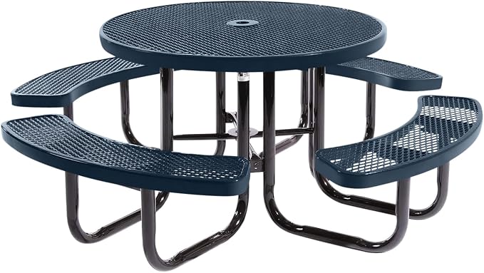COATEDOUTDOORFURNITURE Heavy-Duty Portable Outdoor Picnic Table by CoatedOutdoorFurniture