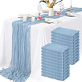 20 Packs Cheesecloth Table Runner 10FT Long Boho Gauze Fabric Table Runner by Lamshionow