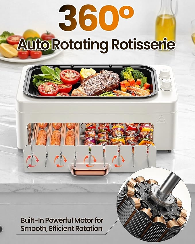 4-in-1 Electric Indoor Grill Smokeless - Image 4