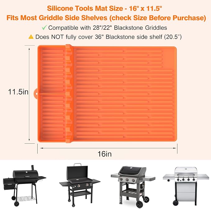 Silicone Griddle Tools Mat for Blackstone - Image 4