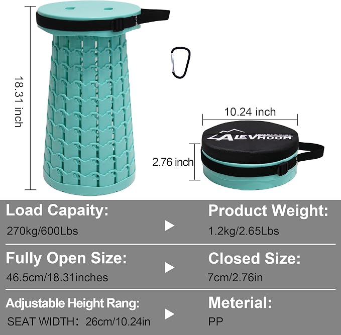 ALEVMOOM Upgraded Collapsible Stool - Image 8