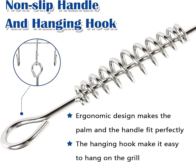 FIRELOOP 20" Stainless Steel Ash Tool Poker - Image 4
