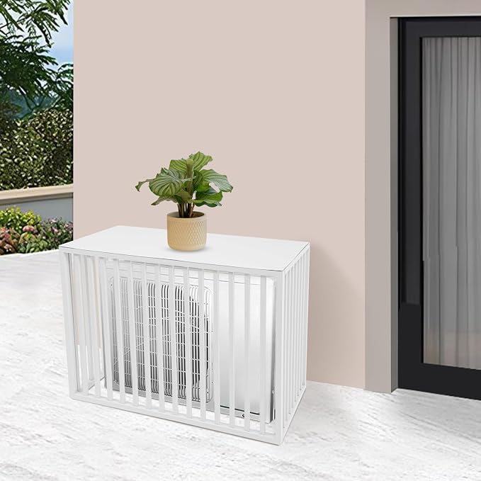 White Air Conditioner Fence - Image 3