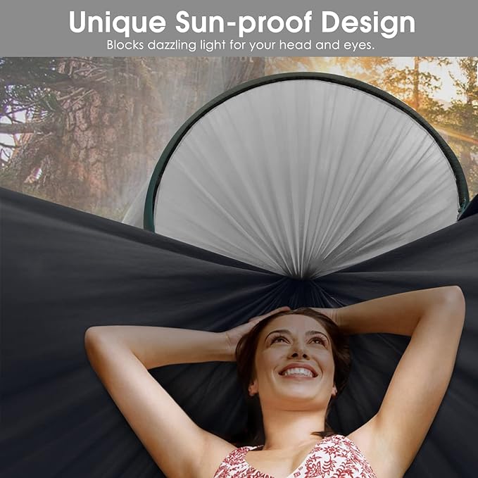 Hammock with Mosquito Net, 2-Person Pop-Up, 440 lb Capacity