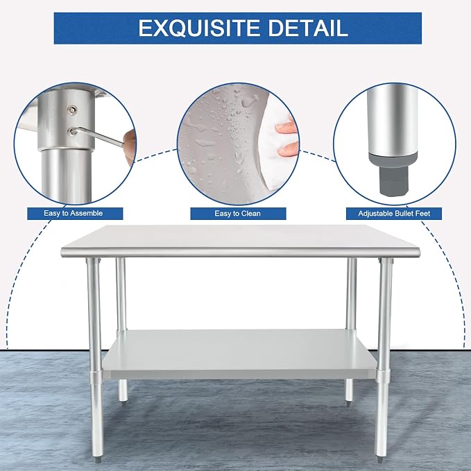 HARDURA Stainless Steel Table 30X36 Inches - Image 3
