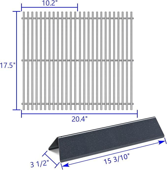 Grill Grates Grill Parts for Weber Spirit Grill I II E-210, S-220 - Image 3